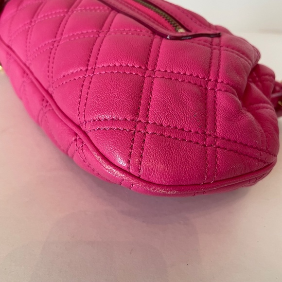 Marc Jacobs Hot Pink Quilted Little Stam Lambskin Leather Shoulder Bag - Picture 12 of 15